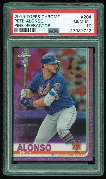 2019 Topps Chrome Pete Alonso