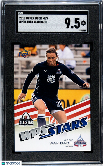 2010 Upper Deck MLS Abby Wambach #200 Rookie SGC 9.5