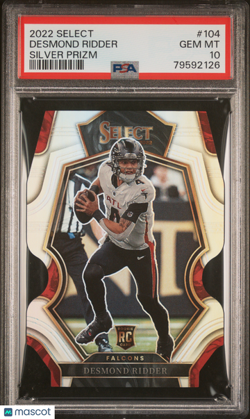 2022 Panini Select Desmond Ridder #104 Silver Prizm PSA 10