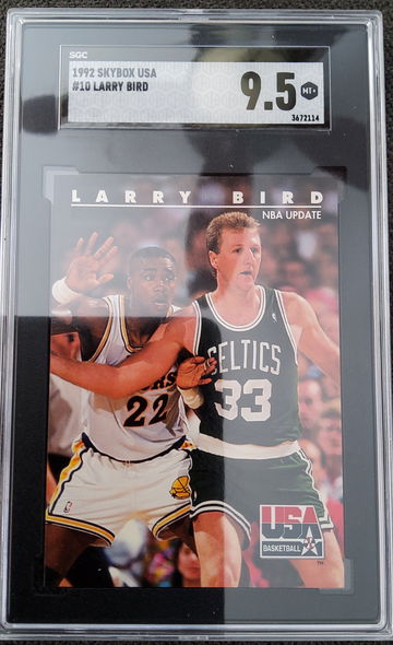 1992 Skybox USA Larry Bird #10 SGC 9.5