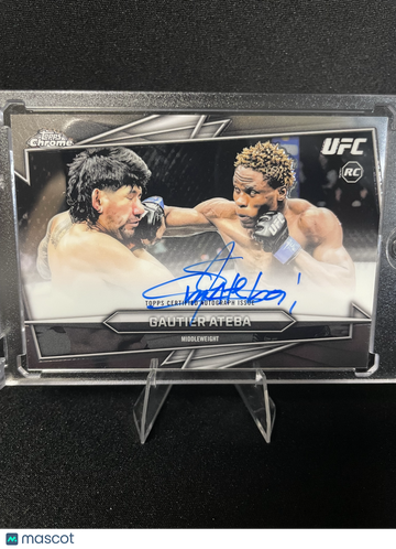 2026 Topps Chrome UFC Gautier Ateba #BAV-AG Rookie RC