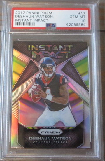 Deshaun Watson RC 2017 Panini Prizm Instant Impact #17 Gem Mint PSA 10