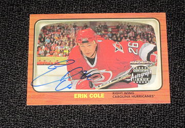 2002-03 Topps Heritage Real One Auto Erik Cole #RO-EC Auto