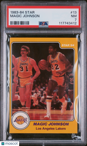 1983-84 Star Magic Johnson #13 PSA 7