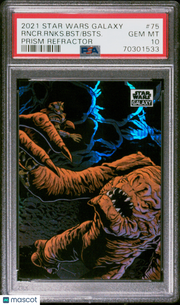 2021 Topps Chrome Star Wars Galaxy Bsts. Rncr. Rnks. BST #75 Prism Refractor PSA 10
