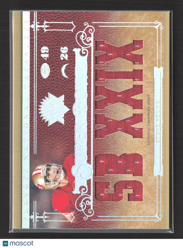 2007 Playoff National Treasures Steve Young #SB-SY Authentic Game-Worn Jersey
