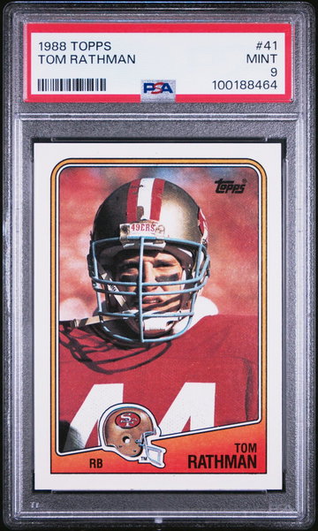 1988 Topps Tom Rathman #41 PSA 9
