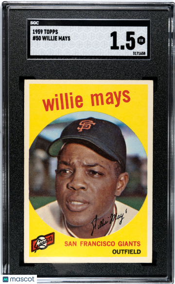 1959 Topps Willie Mays #50 SGC 1.5