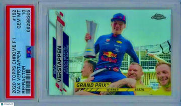 POP 29 PSA 10 RC Max Verstappen 2020 Topps Chrome F1 Refractor Rookie Horizontal