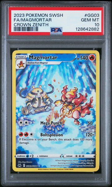 2023 Pokemon Sword and Shield Crown Zenith Magmortar #GG03 PSA 10