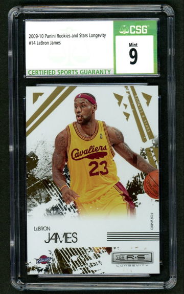 2019-20 Panini Rookies And Stars Longevity Lebron James #14 CSG 9 Mint