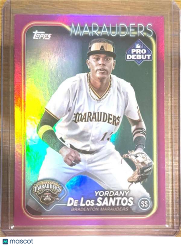 2024 Topps Pro Debut - Fuchsia Foil Yordany De Los Santos #PD-135