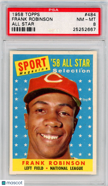 1958 Topps Frank Robinson #484 All Star PSA 8