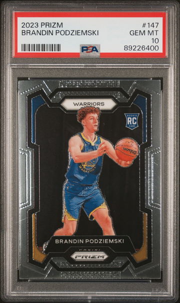 2023 PANINI PRIZM BRANDIN PODZIEMSKI #147 RC ROOKIE PSA 10