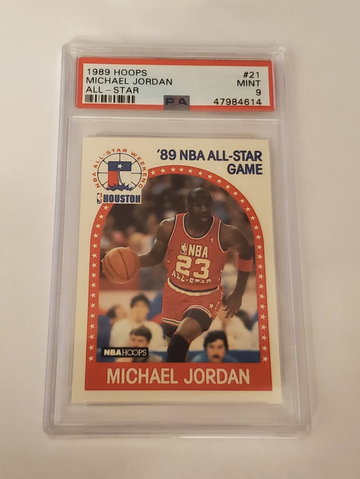 Michael Jordan 1989 Hoops All-Star PSA 9