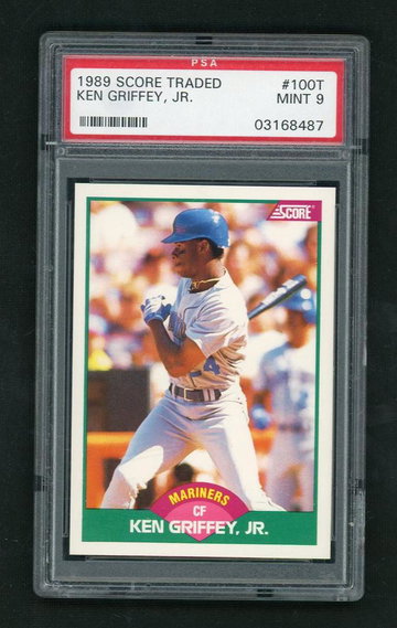 1989 Score Traded Ken Griffey #100T PSA 9