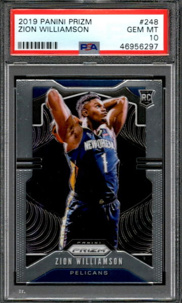 Zion Williamson 2019 Prizm RC PSA 10