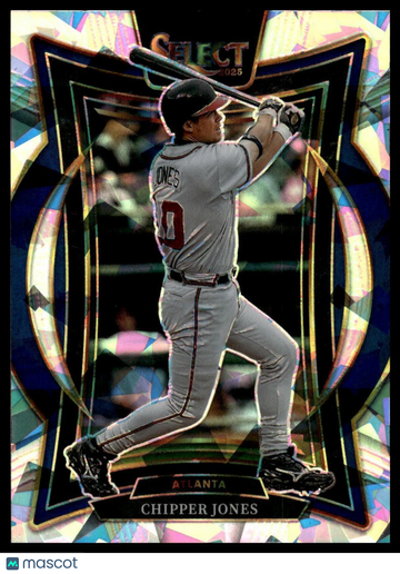 2025 Panini Select Chipper Jones #15 Ice Prizms