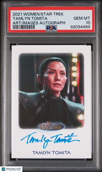 2021 Women Of Star Trek Art And Images Autograph Tamlyn Tomita PSA 10