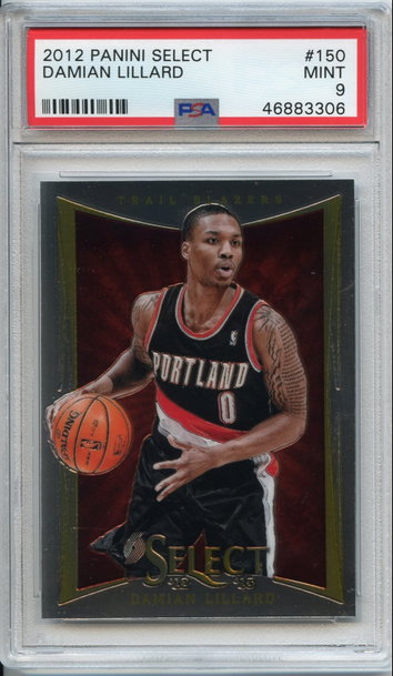 Damian Lillard Select Rookie PSA 9