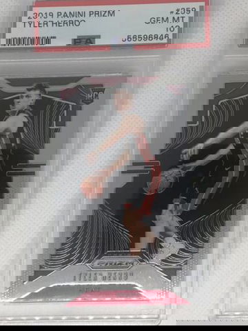 2019 Panini Prizm TYLER HERRO RC #259 ROOKIE CARD - PSA 10 GEM MINT - Miami HEAT