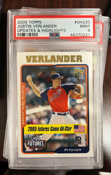 2005 Topps Updates & Highlights #UH220 Justin Verlander PSA 9