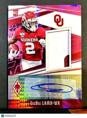 2020 Panini Chronicles Draft Picks CeeDee Lamb #4 Patch Parallel/Variety Rookie Memorabilia Insert Panini Authentic