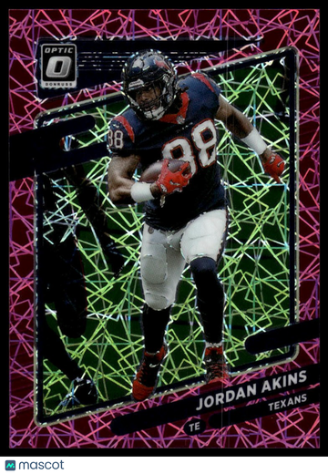 2021 Donruss Optic Jordan Akins #103 Pink Velocity SN