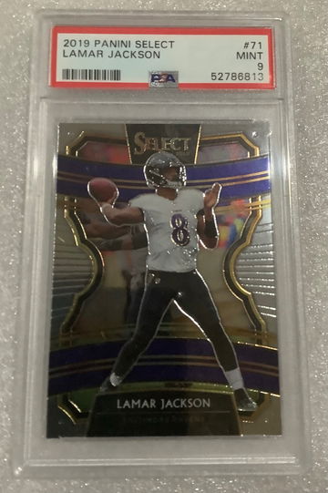 2019 Select Lamar Jackson Concourse PSA 9 Ravens 