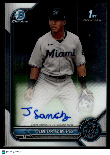 2022 Bowman Chrome Junior Sanchez #CPA-JSZ Prospect Autographs AU