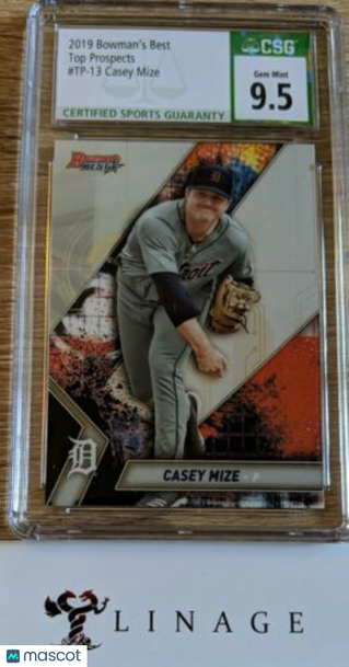 2019 Bowman's Best Casey Mize #TP-13 PROSPECTS TOP 9.5