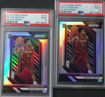 Collin sexton prizm silver rc psa 9 lot of 2 