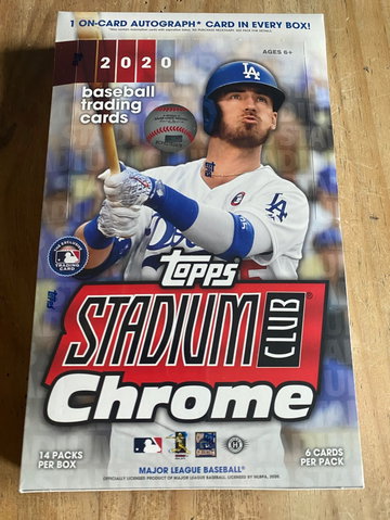 2020 Topps Stadium Club Factory Sealed Hobby Box