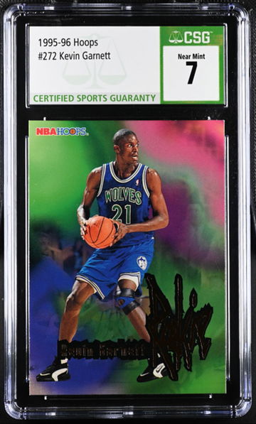1995-96 Hoops #272 Kevin Garnett Rookle Card RC CSG 7