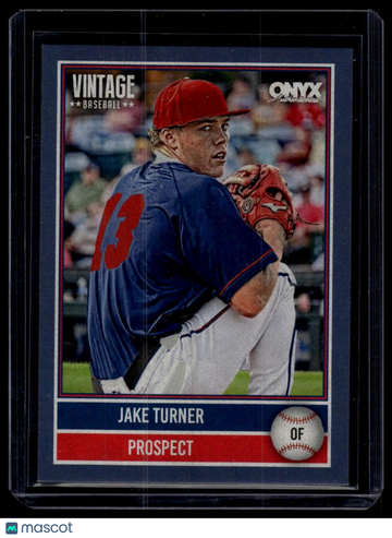 2026 Onyx Vintage Jake Turner #OV-JATU Blue Bordered SN125