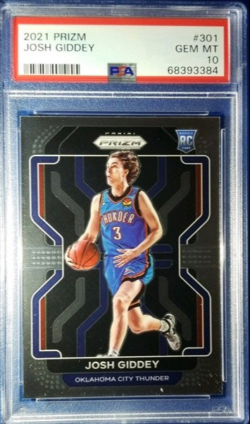 2021 Panini Prizm Josh Giddey #301 PSA 10 Thunder