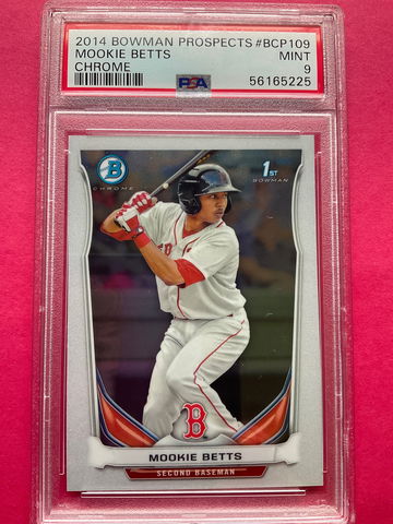 2014 Mookie Betts BCP109 Bowman Rookie PSA 9