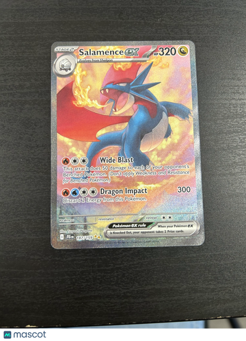 2025 Scarlet & Violet Journey Together Salamence EX Holo Secret Rare Holo Rare SAR #187/159