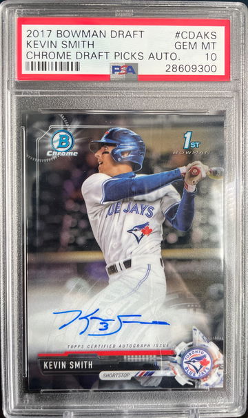 Kevin Smith 2017 Bowman Chrome Auto PSA 10