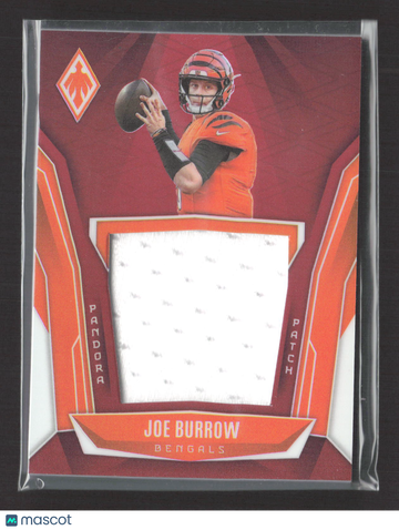 2025 Panini Phoenix Pandora Patch Joe Burrow #PAP-JBW Patch Memorabilia 191/249