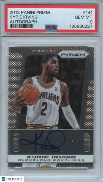 2013 Panini Prizm Autograph Kyrie Irving #141 PSA 10