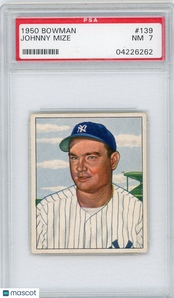 1950 Bowman Johnny Mize #139 PSA 7