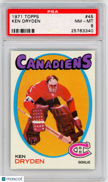 1971 Topps Ken Dryden #45 PSA 8
