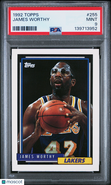 1992 Topps James Worthy #255 PSA 9