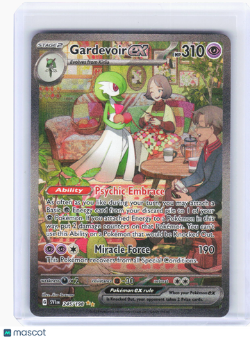 2023 Pokemon—Gardevoir ex #245/198 Scarlet & Violet Base Set—Special Illustration Rare Holo