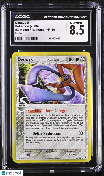 2006 Pokemon EX Holon Phantoms Deoxys ´ Holo CGC 8.5 #4/110