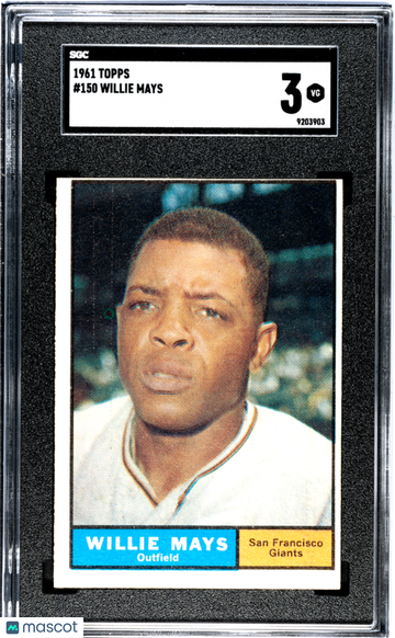 1961 Topps Willie Mays #150 SGC 3