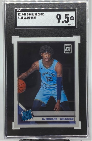 Ja Morant 2019-20 Donruss Optic #168 Rookie SGC 9.5