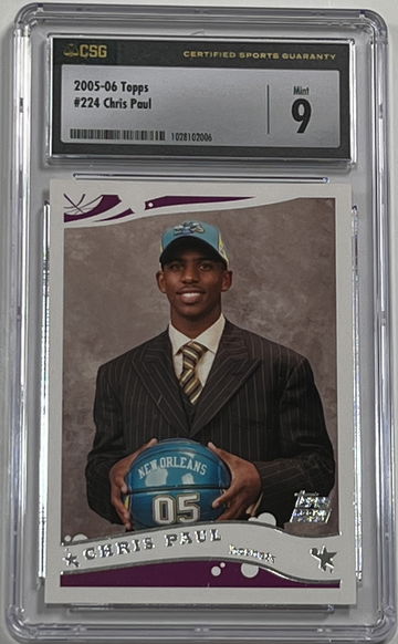 2005 Topps #224 Chris Paul RC Rookie CSG 9 Mint