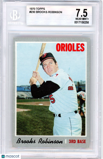 1970 Topps Brooks Robinson #230 BVG 7.5